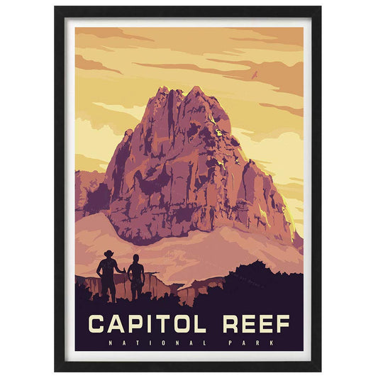 xtvin Capitol Reef National Park America Vintage Travel Poster Art Print Painting Home Decoration Gift