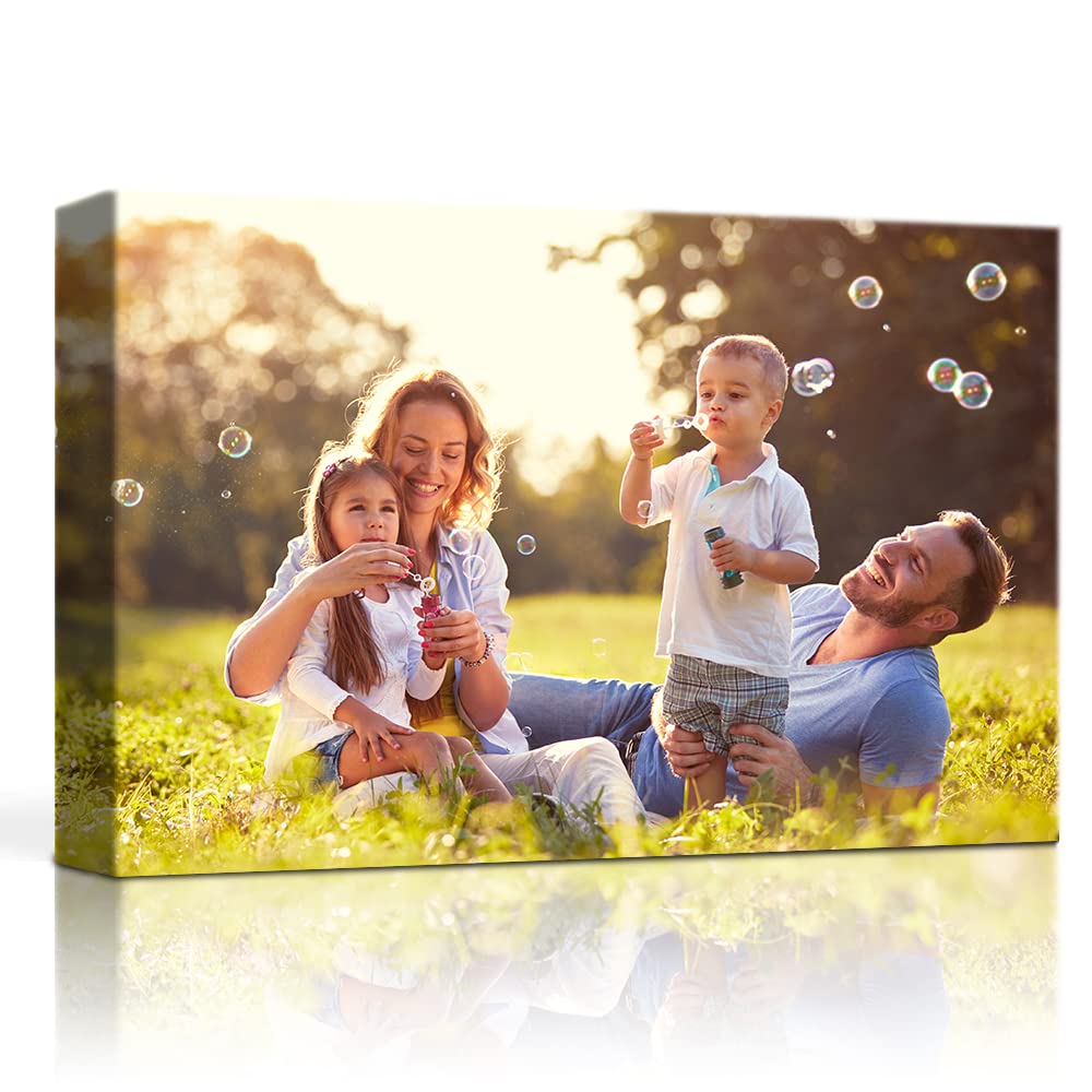 Custom Wall Canvas Prints With Your Photos Art Print Mini Canvas Photos Posters With Framed (7" Wx5 H)