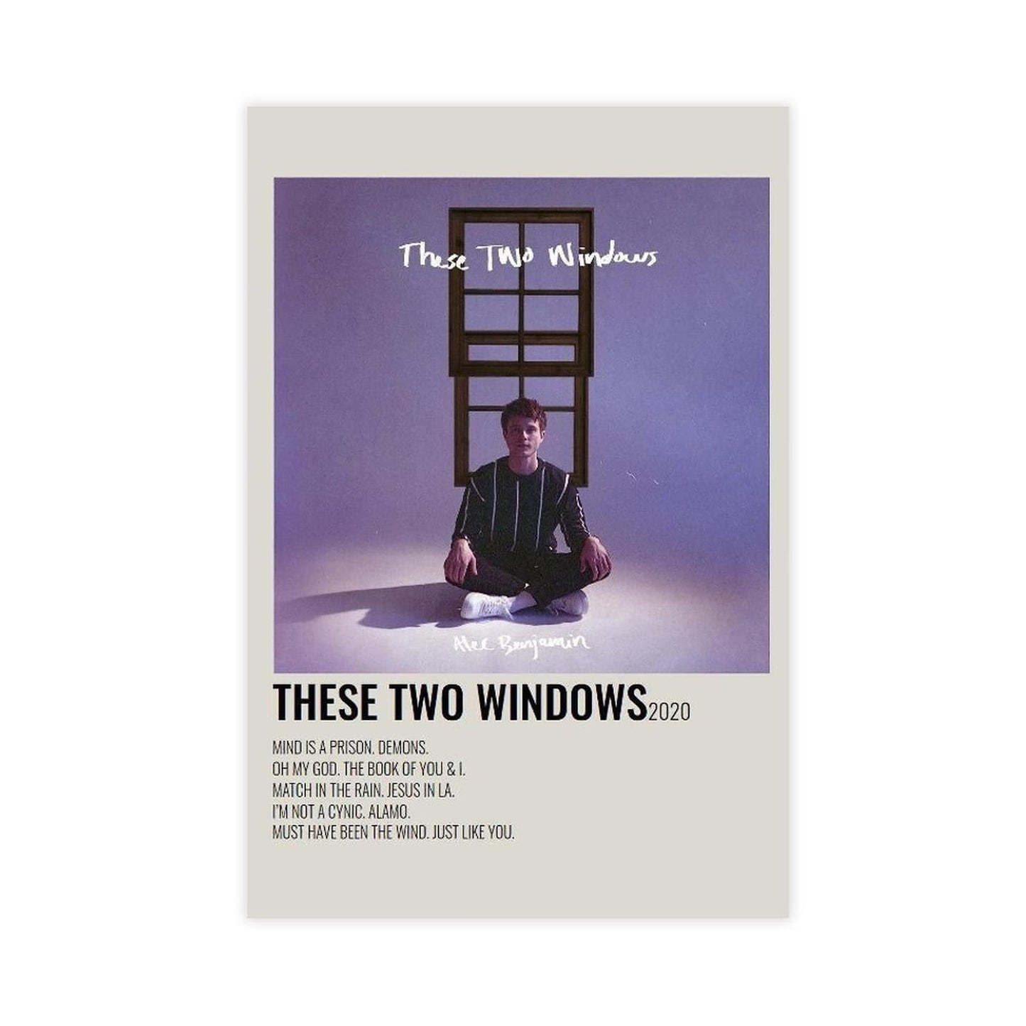 This Two Windows Poster Alec Music Album Benjamin Poster Wall Art Decor Print Canvas Poster for Living Room Bedroom Unframe-style 12x18inch(30x45cm)