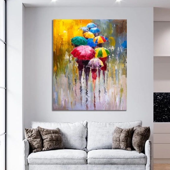 Colours In The Rain Canvas