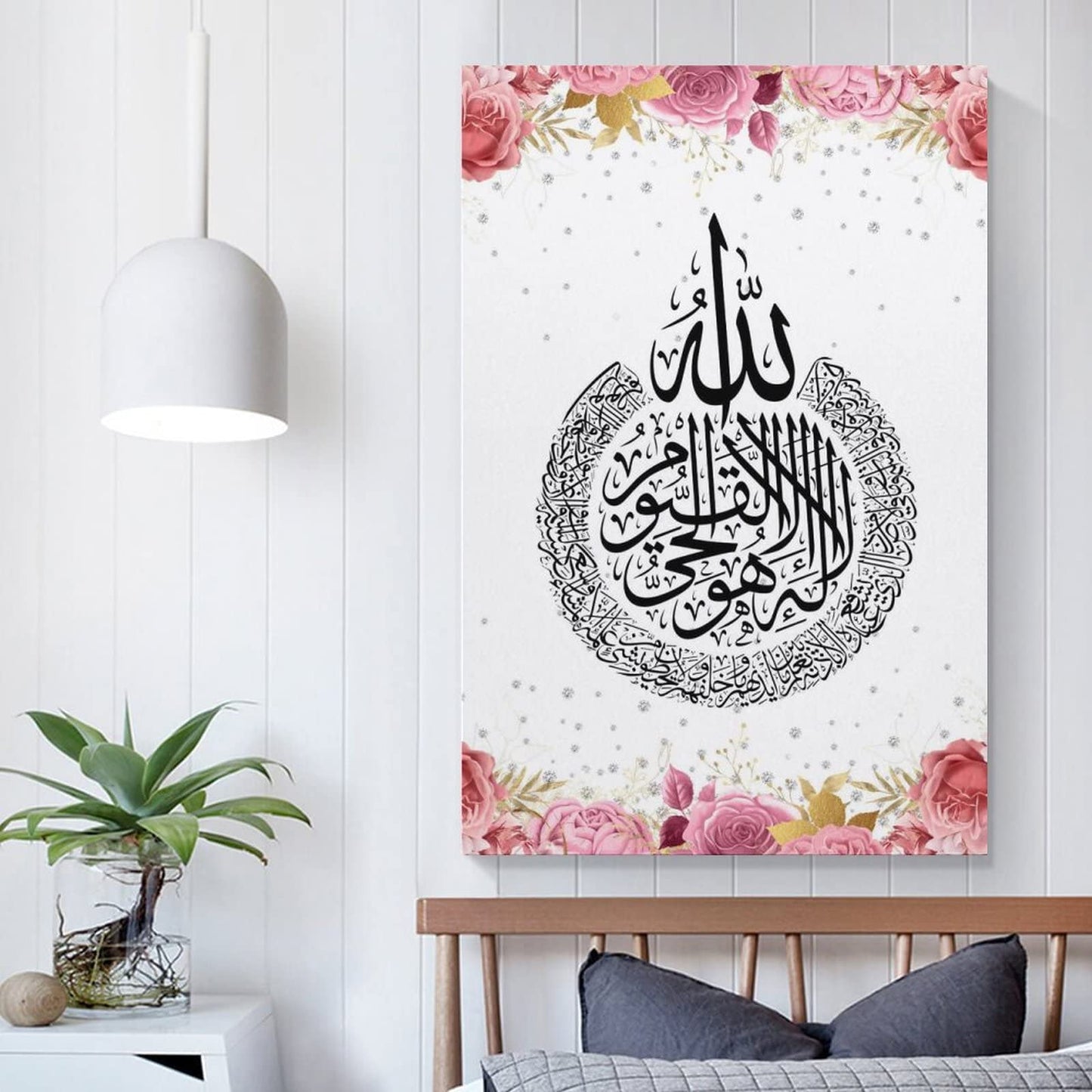 Islamic Arabic Calligraphy Canvas Art Poster And Wall Art Picture Print Modern Family Bedroom Decor Posters Unframe-style12x16inch(30x40cm), 12x16inch(30x40cm)