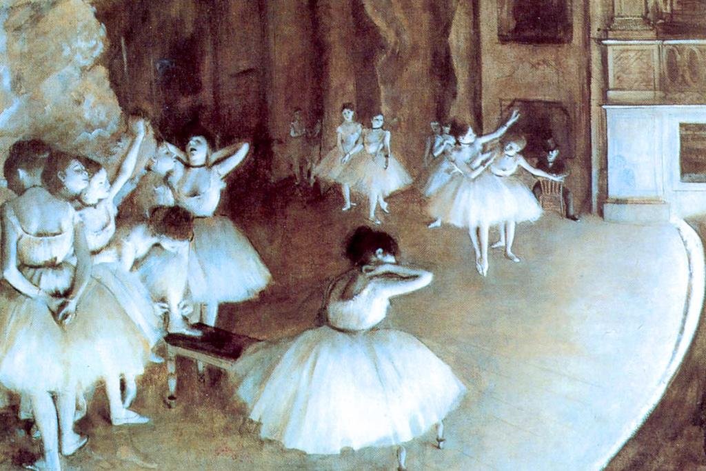 Edgar Degas Rehearsal On Stage Impressionist Art Posters Degas Prints and Posters Dancer Posters for Wall Painting Edgar Degas Wall Art French Wall Art Thick Paper Sign Print Picture 12x8