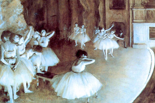 Edgar Degas Rehearsal On Stage Impressionist Art Posters Degas Prints and Posters Dancer Posters for Wall Painting Edgar Degas Wall Art French Wall Art Thick Paper Sign Print Picture 12x8