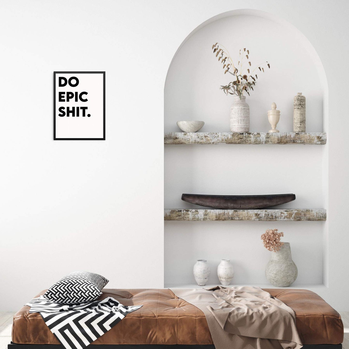 Sincerely, Not Inspirational Quote Art Print Motivational Words Poster 11"x14" UNFRAMED Motivational Typography Artwork for Living Room Bedroom or Home Office Wall Decor