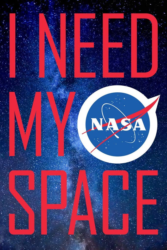 NASA I Need My Space Meatball Logo Cool Wall Decor Art Print Poster 12x18