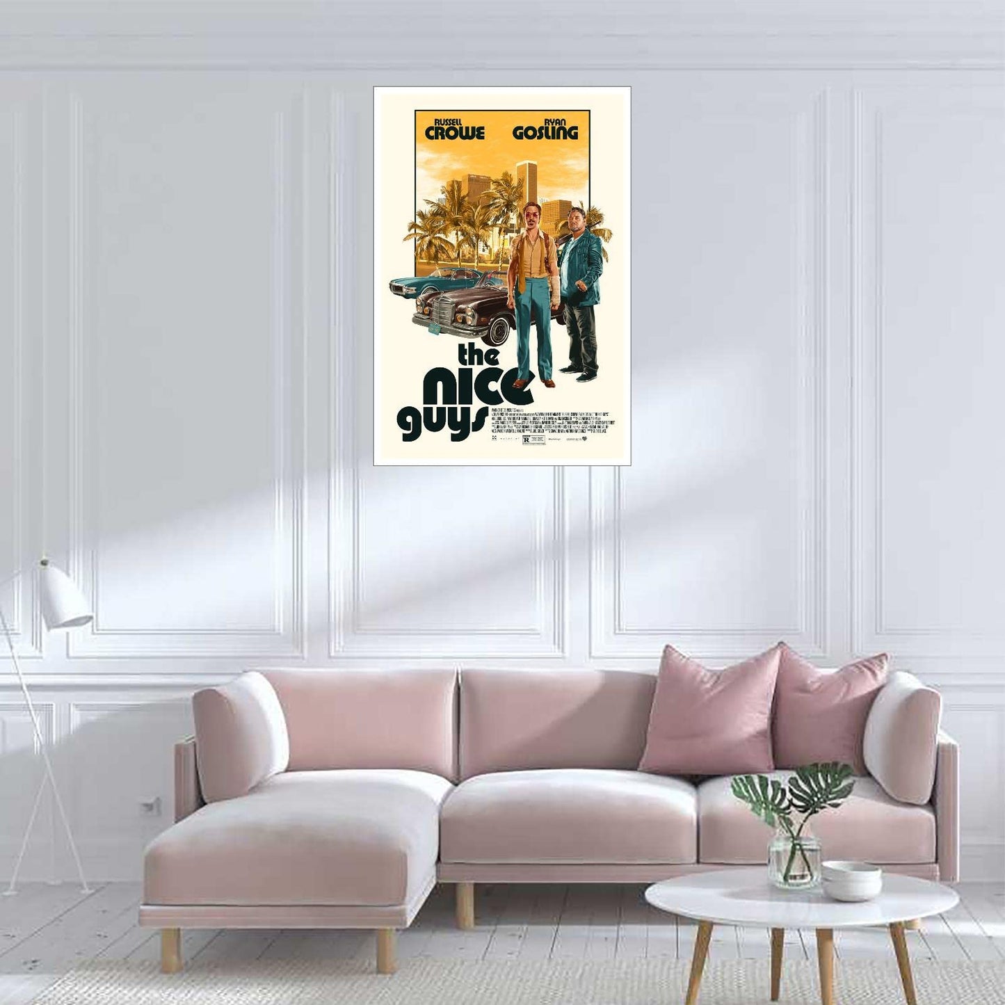 TOVAA The Nice Guys Comedy Action Movie Wall Art Canvas Prints Poster For Home Office Corridor Decorations Unframed 18"x12"