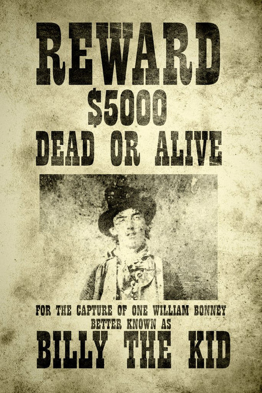 Billy The Kid Wanted Vintage Style Cool Wall Decor Art Print Poster 12x18