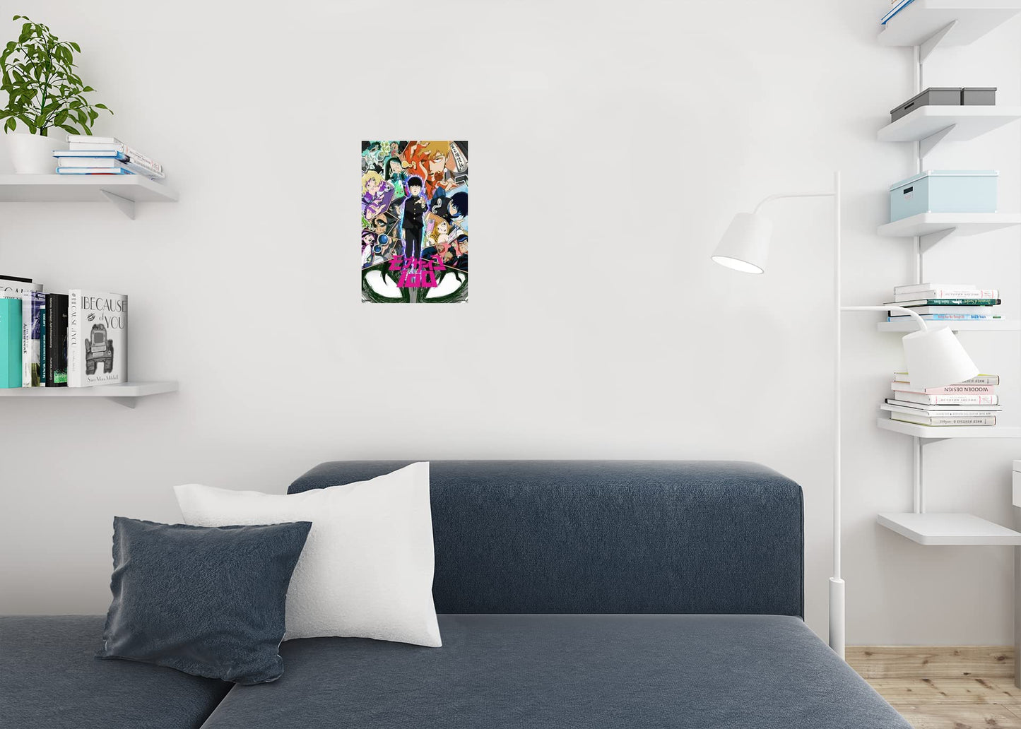 Mob Psycho 100 Poster Anime Series 1 Japanese Logo Crunchyroll Japanese Anime Merchandise Manga Series Anime Streaming Poster Merch Anime Bedroom Decor Cool Wall Decor Art Print Poster 12x18