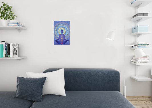 Chakra Mandala Root Muladhara Sacral Solar Plexus Heart Throat Third Eye Crown Symbols Spiritual Ritual Hinduism Artistic Buddha Lotus Cool Wall Decor Art Print Poster 12x18