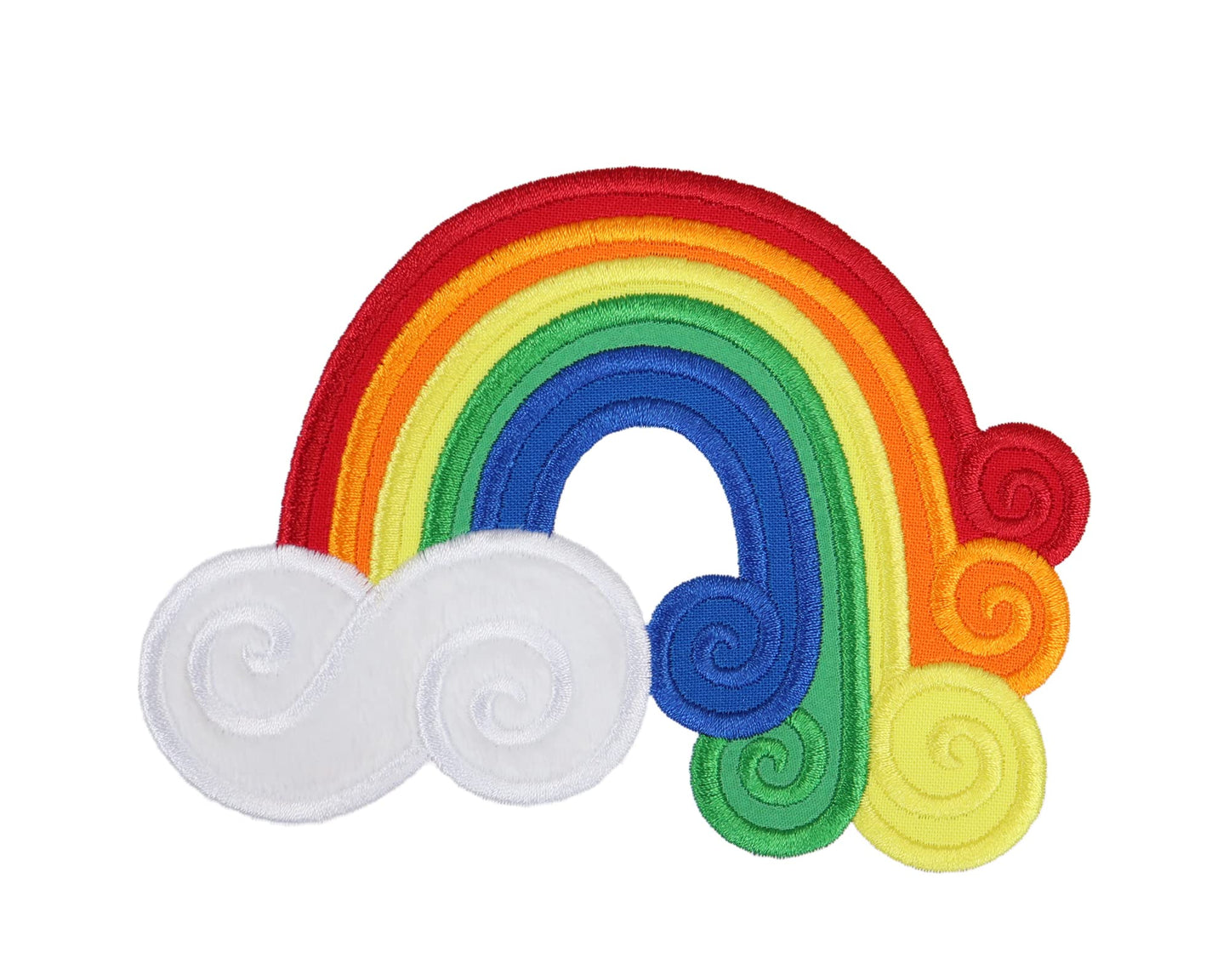 Rainbow Swirls Patch - Sew on Patch - Iron on Patch