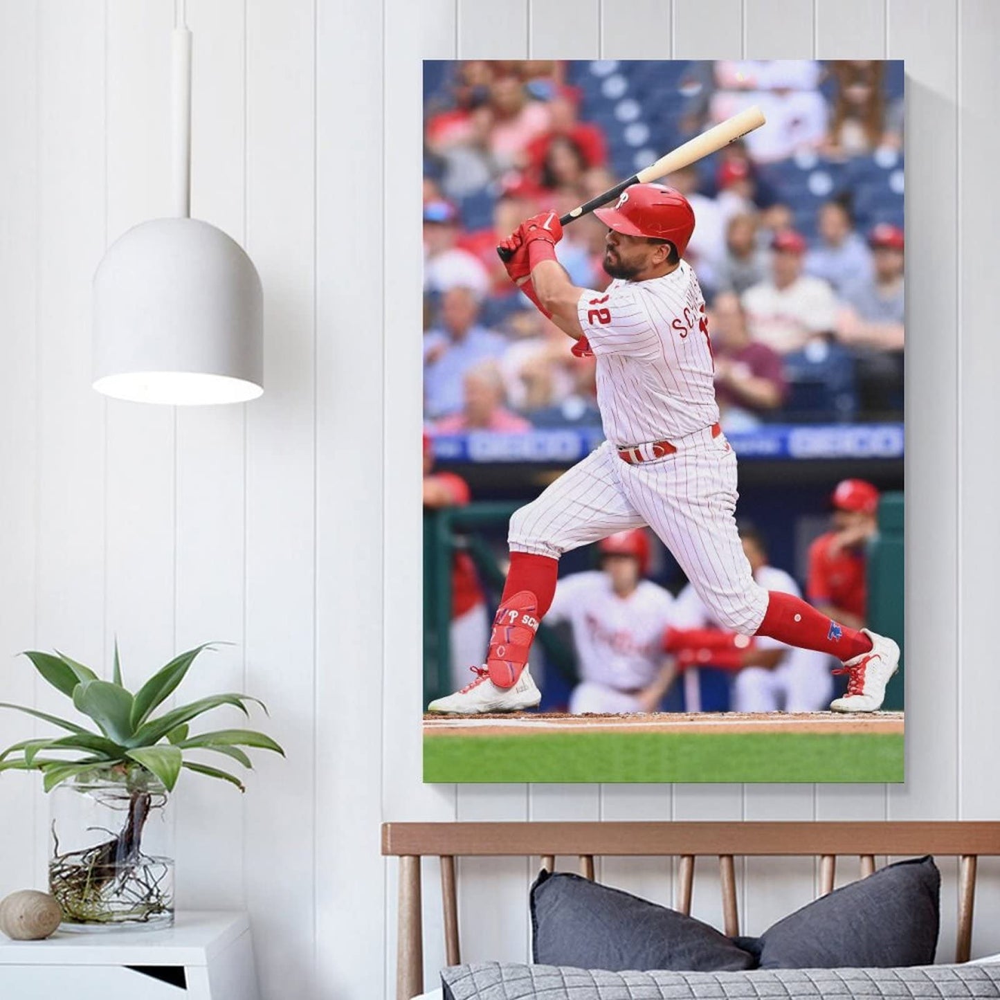 OKSEAS Kyle Schwarber Basebal Sports Star Art Poster Room Aesthetic Poster Print Art Wall Painting Canvas Posters Gifts Modern Bedroom Decor 12x18inch(30x45cm)