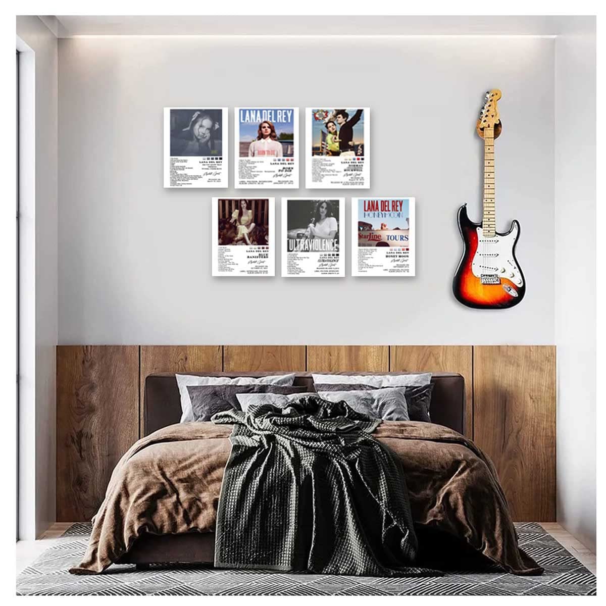 CHERRYDRAWN Music Album Cover Signed Limited Posters HD Print Rapper Music Posters Tracklist Poster Set of 6 Create Your Own Music Poster Dorm Decor 8x10 inch framelessMusic Posters