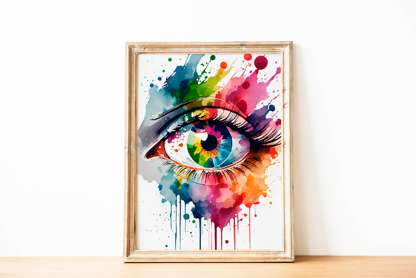 Human Eye Anatomy Watercolor Poster Art Print Human Iris and Pupil Structure Office Decor Medical Decor Ophthalmology Optometry Abstract Anatomy Art 8x10 inc. Unframed Print