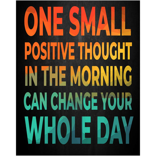 HoneyKICK Inspirational Motivational Poster For Women - Unframed 8 x 10 - Quote Wall Art Print For Bedroom, Cubicle, Dorm, Office Decor, Desk Accessory