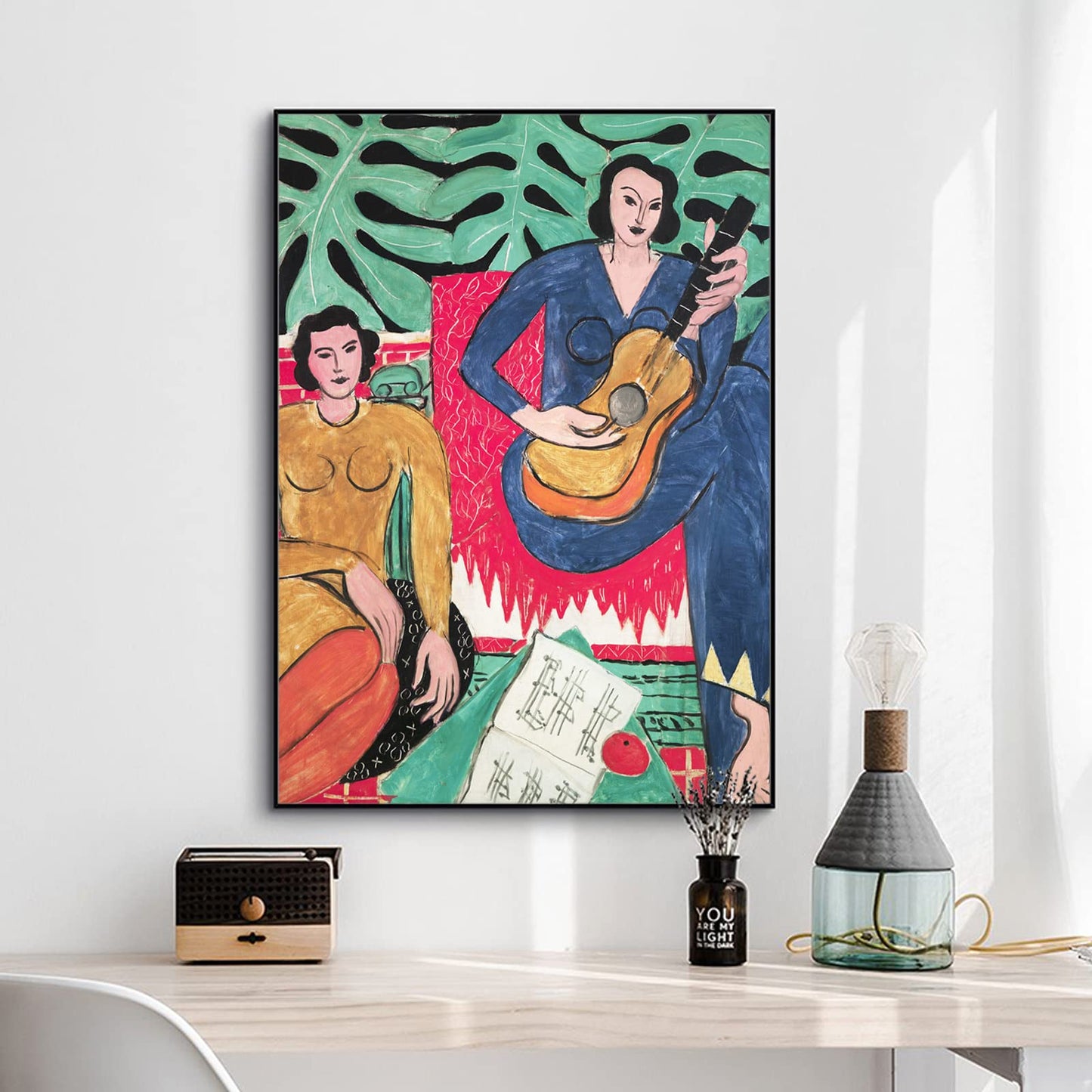 The Music (La Musique),by Henri Matisse Wall Art Fine Art Canvas Prints Reproduction,Matisse Poster,Matisse Print,Perfect Easy Gift (La Musique,12x16in/30x40cm)
