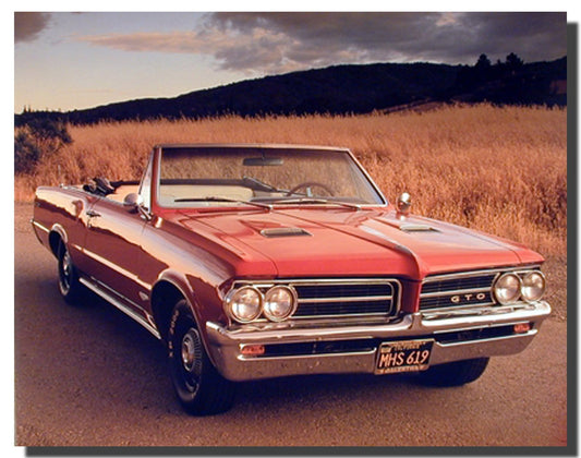 1964 Pontiac GTO Vintage Classic Car Wall Decor Art Print Poster (16x20)