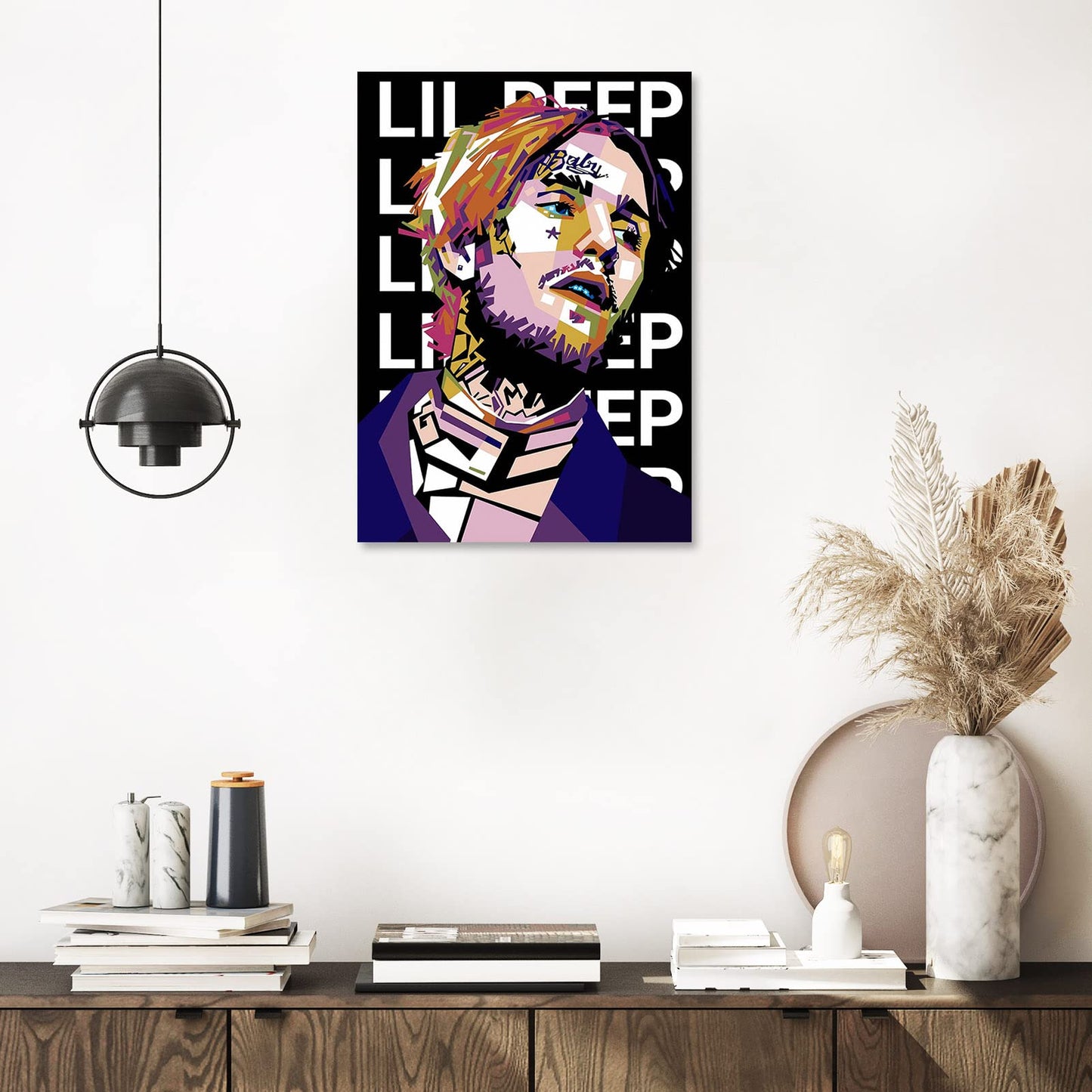 Posters Print Wall Decor 12"x18" Lil Merch P Poster for Living Room Art Home Decoration