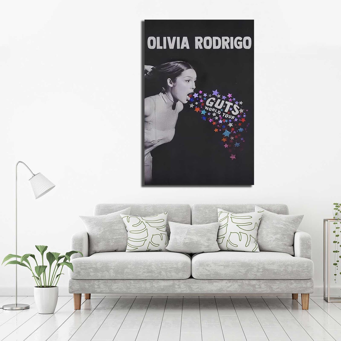 Olivia Poster Rodrigo Poster Guts Album Cover Suitable for Hanging In Living Room Bedroom And Art Picture Print Modern Family Bedroom Decor Posters (Canvas Roll 8x12 inch)