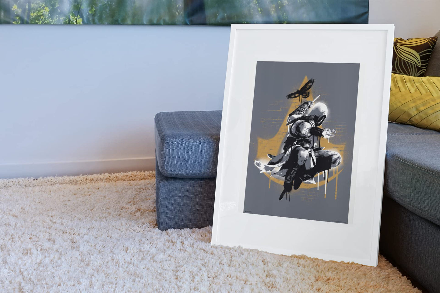 Assassins Creed Valhalla Wall Decor Hidden Blade Graffiti Jump Bedroom Poster Gaming Viking Decor Video Game Merchandise Collectors Assassin's Creed Gamer Art Cool Wall Decor Art Print Poster 12x18