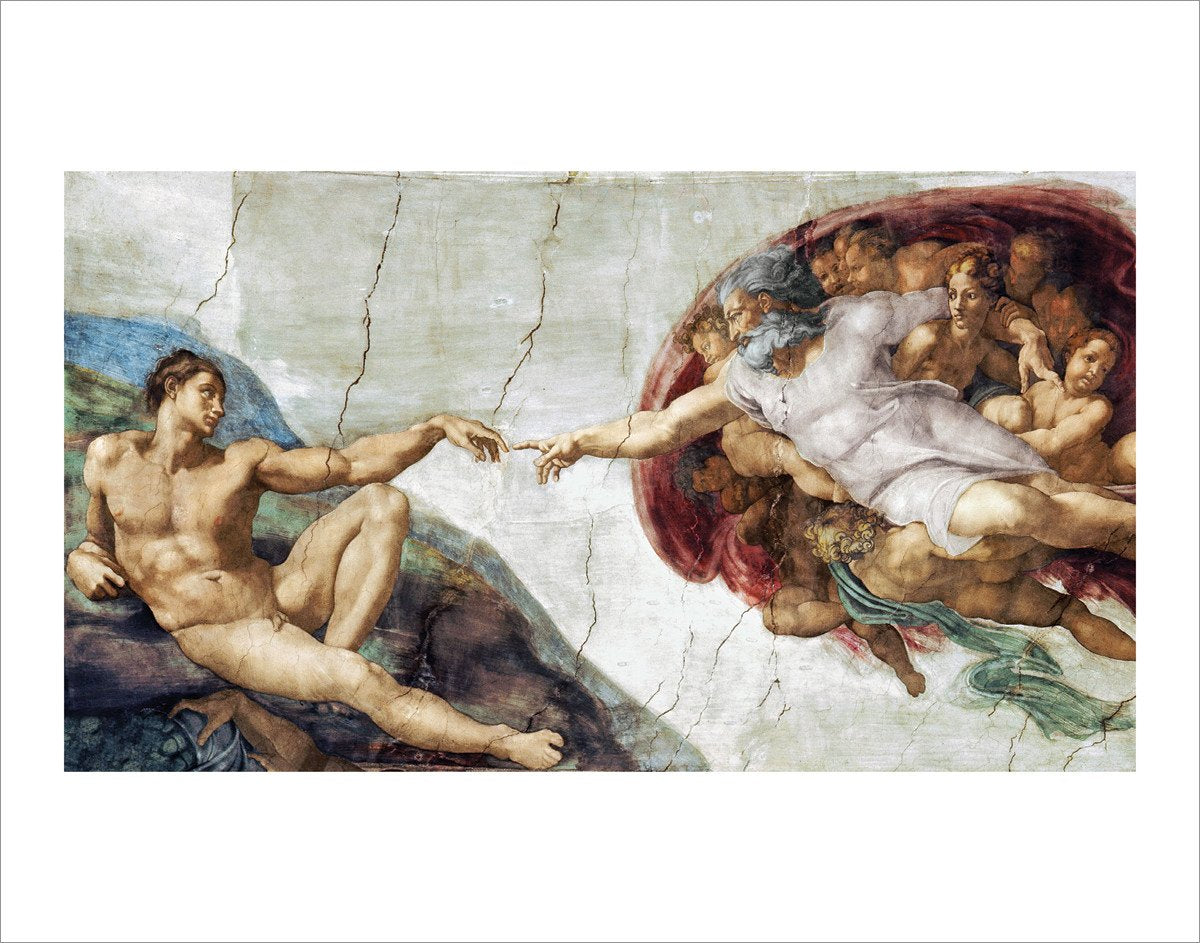 Huntington Graphics The Creation of Adam by Michelangelo - Art Print/Poster 11x14 inches