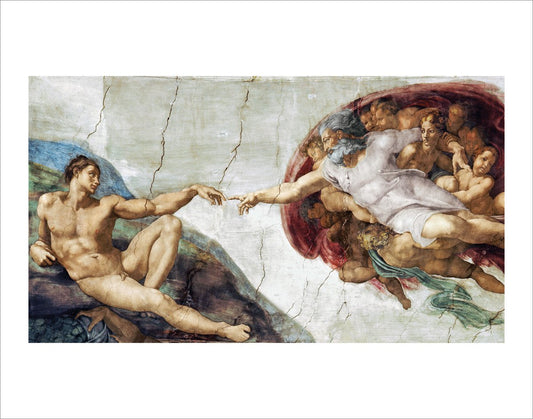 Huntington Graphics The Creation of Adam by Michelangelo - Art Print/Poster 11x14 inches