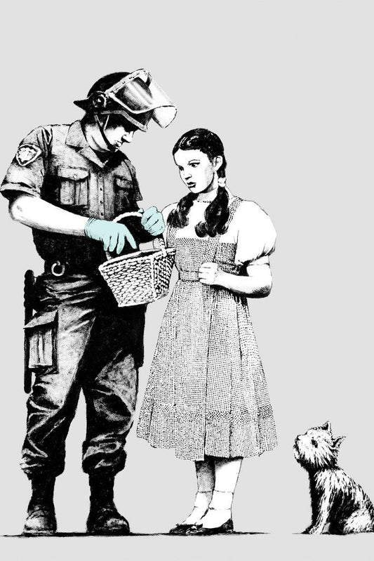 Banksy Police Search Graffiti Street Wall Art Cool Aesthetic Room Decor Home Great Office Living Room Bedroom Decoration Vintage Teen Room Drawing Cool Wall Decor Art Print Poster 12x18