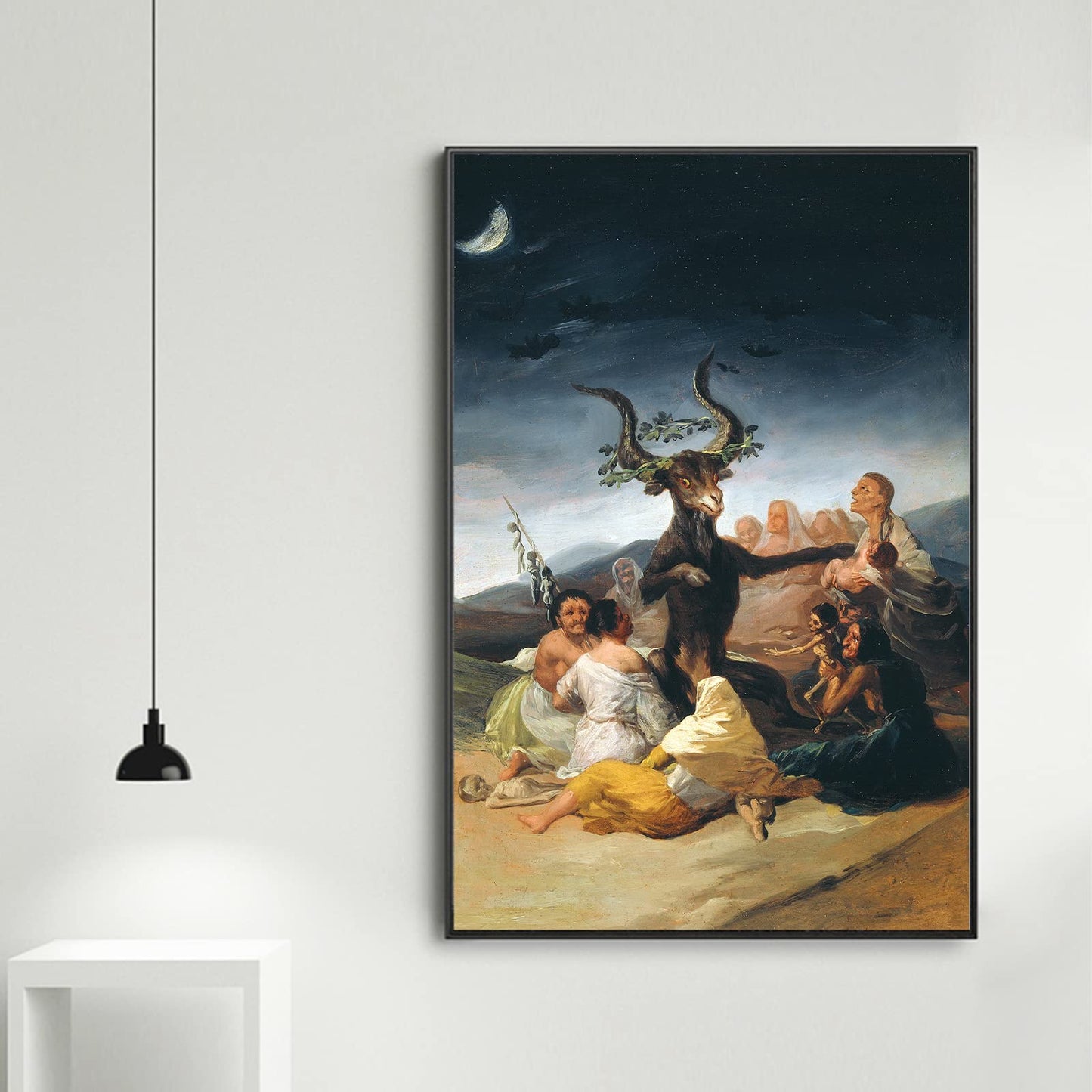 Albrecht Durer Knight Death and The Devil Print On Canvas - Vintage Painting Poster Gothic Wall Art Picture for Home Decor (Witches Sabbath,12x18in/30x45cm)