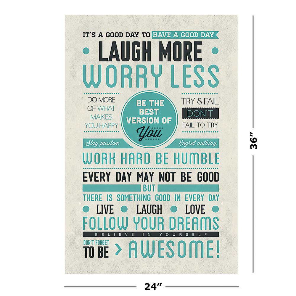 POSTER STOP ONLINE Don't Forget to Be Awesome - Motivational Poster/Print (Famous Life Quotes) (Size 24" x 36")