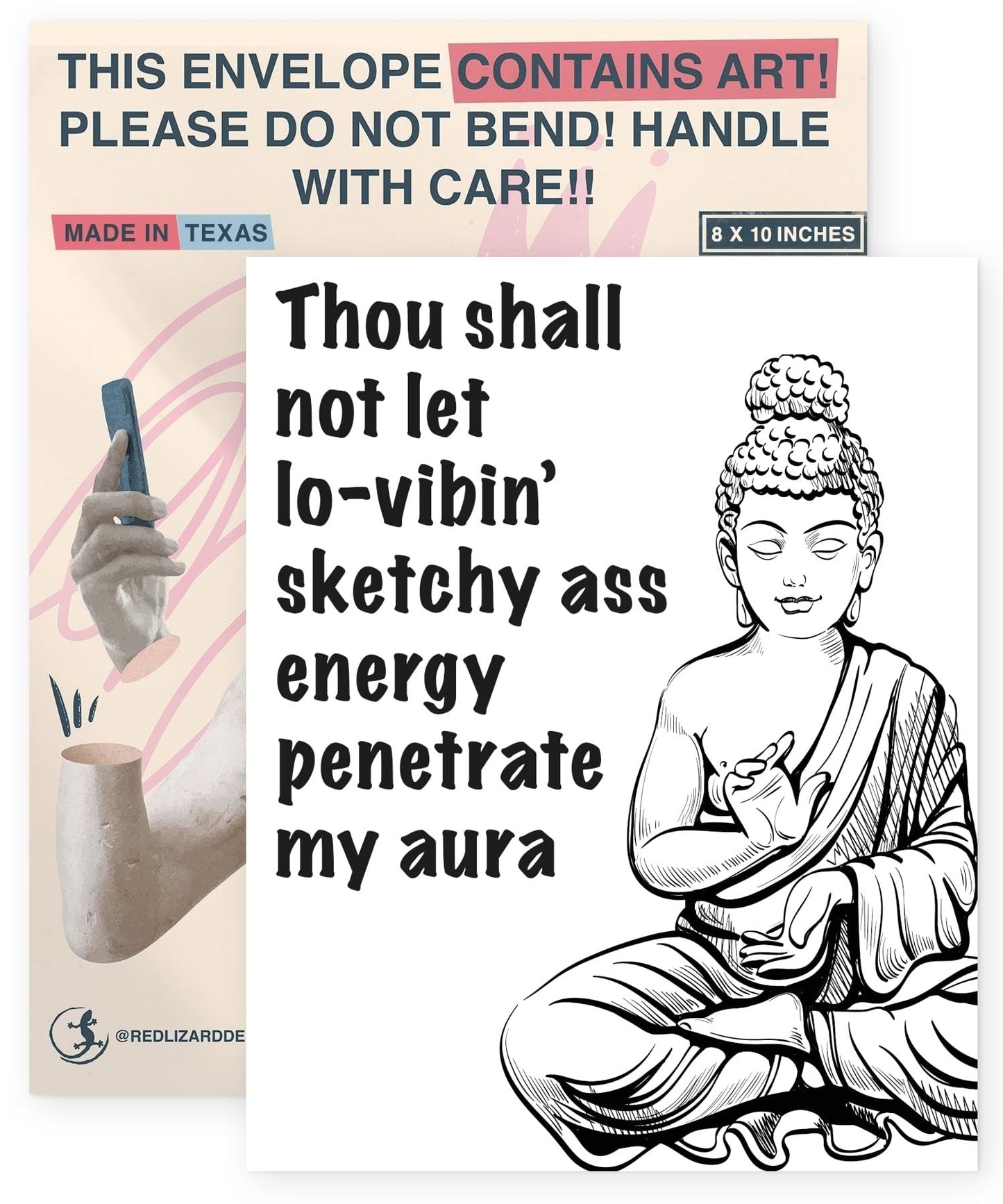 Thou Shall Not Let Poster - Wall Decor for Bedroom Posters - Inspirational Wall Art - Office Motivational Wall Art For Women - Inspirational Quote - 8x10 In Print