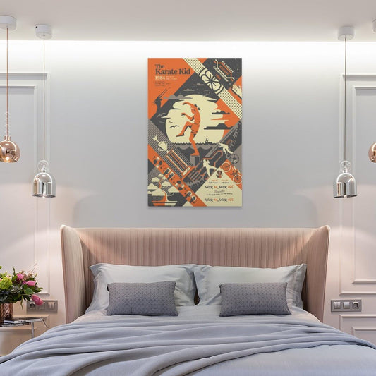 Movie Poster Karate Kid Art Print Canvas Poster Canvas Painting Posters And Prints Wall Art Pictures for Living Room Bedroom Decor 16x24inch(40x60cm) Unframe-style