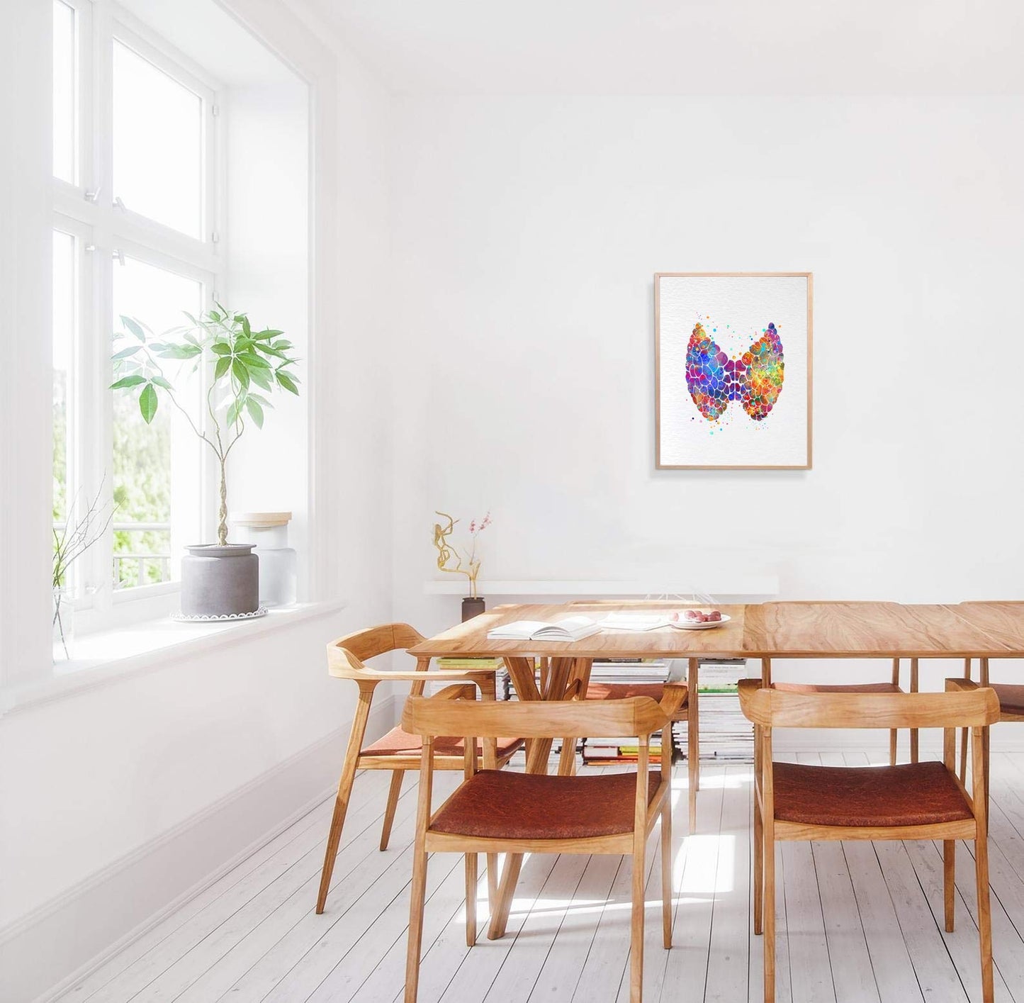 Dignovel Studios 8X10 Unframed Thyroid Gland Anatomy Human Body Abstract Medical Art Science Doctor Clinic Watercolor Art Print Poster Wall Art Nursery Kids Office Home Decor DN595