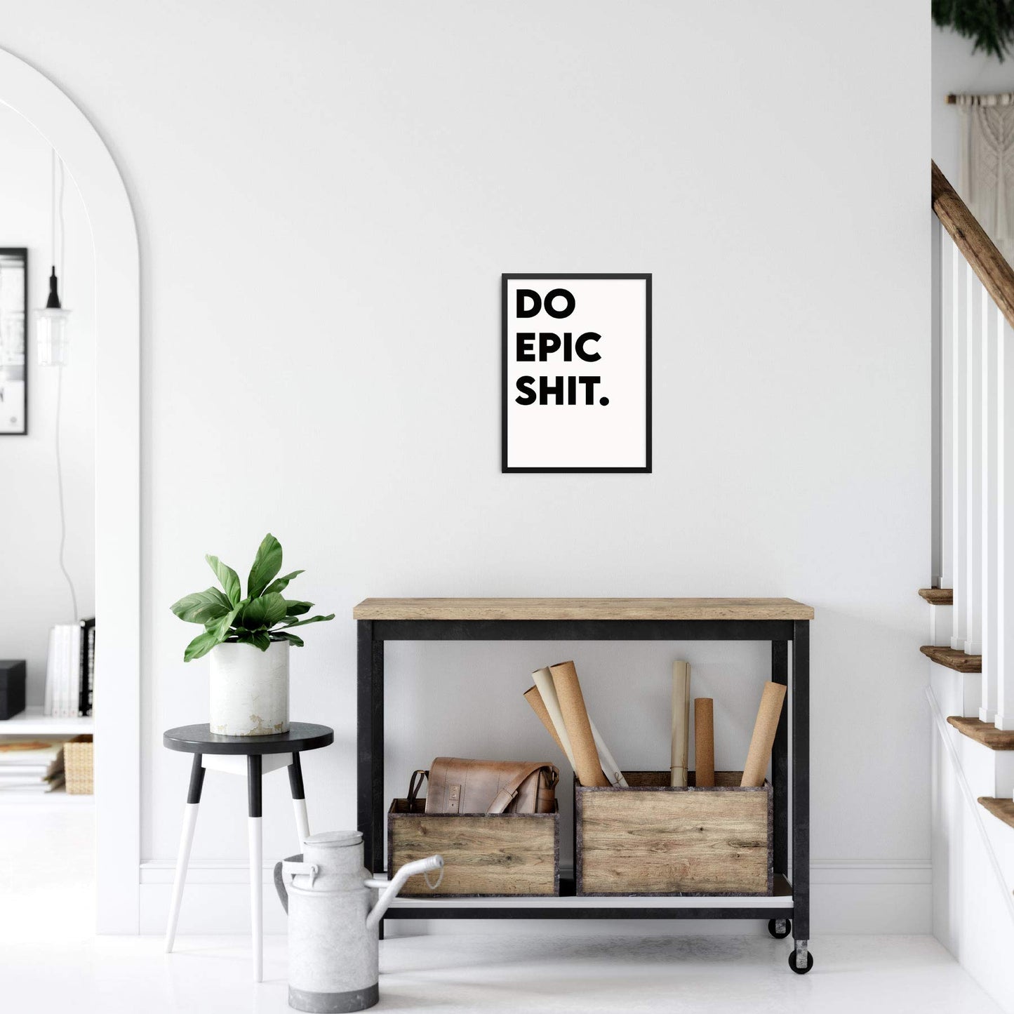 Sincerely, Not Inspirational Quote Art Print Motivational Words Poster 11"x14" UNFRAMED Motivational Typography Artwork for Living Room Bedroom or Home Office Wall Decor