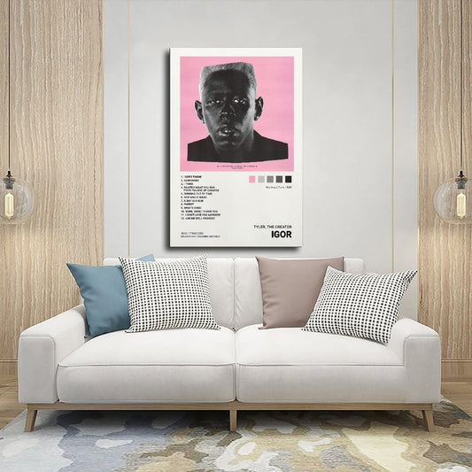 IGOR Music Album Cover Posters Unframe: 12x18inch(30x45cm) Canvas Poster Wall Art Decor Print Picture Paintings for Living Room Bedroom Decoration