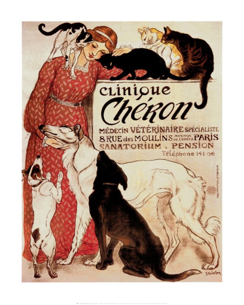 Clinique Cheron by Théophile Alexandre Steinlen Art Print Poster (16 x 20)