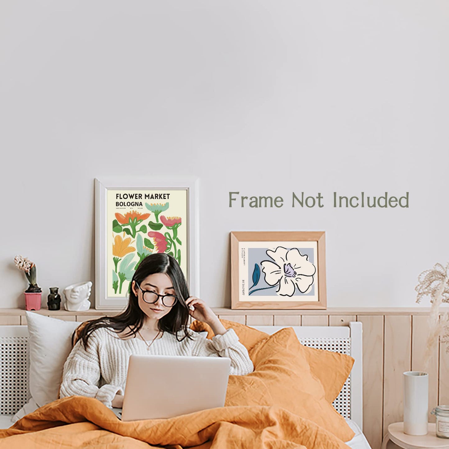 Flower Market Posters for Room Aesthetic Vintage Art Prints 11 X 14 Inch Set of 6 Posters for Room Aesthetic 90S Matisse Wall Art Posters & Prints for Girls Bedroom Office Aesthetic