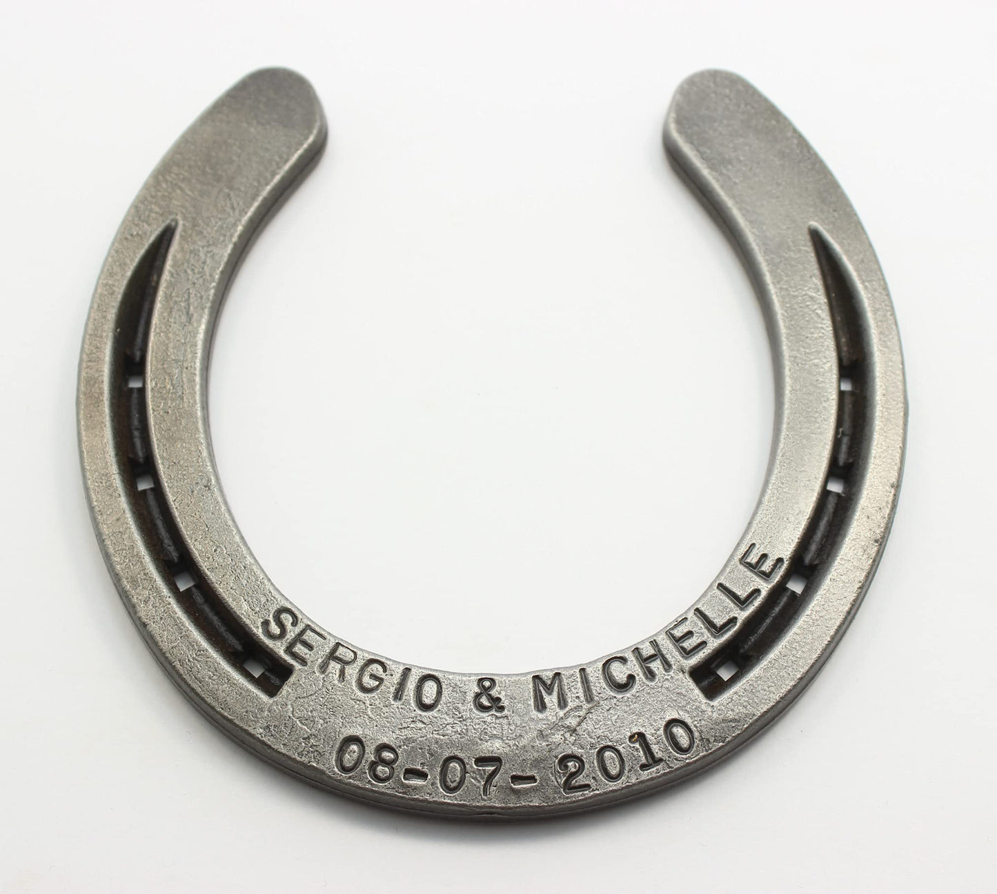 Personalized Horseshoe 6th Anniversary gift 11th Anniversary gift