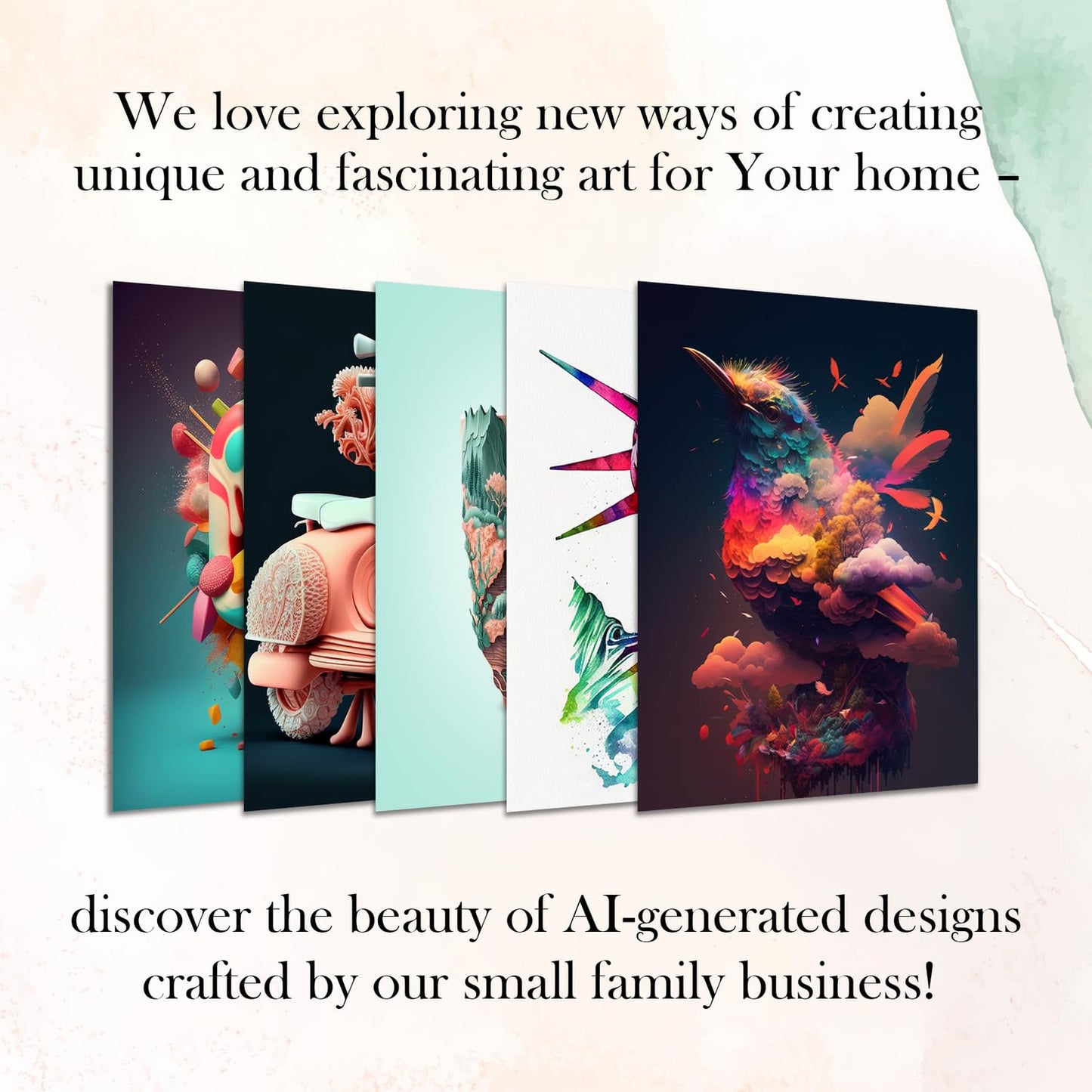 Wall Art Prints Unframed 8"x10",Set of 4 Posters for Room Decor Aesthetic, Dorm Room, Modern Kitchen Wall Art (Charlie Harper World)