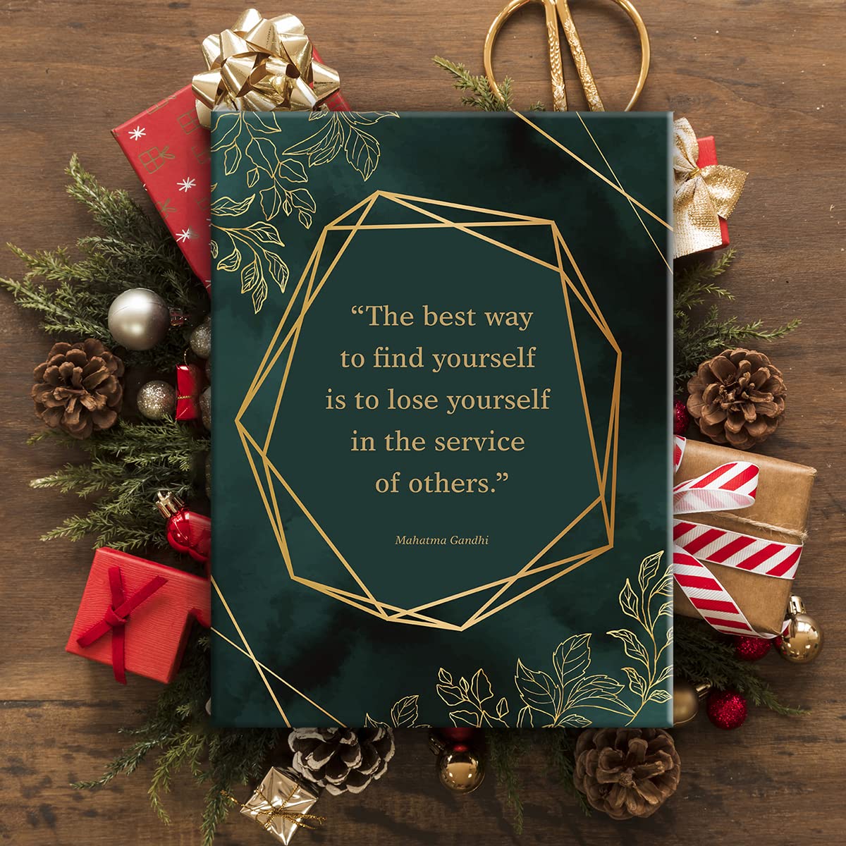 Yuzi-n Inspirational Quote Social Worker Print Poster Painting Canvas Wall Art & Tabletop Decoration Home Office Botanical Artwork, Therapist Gift 12x15Inch