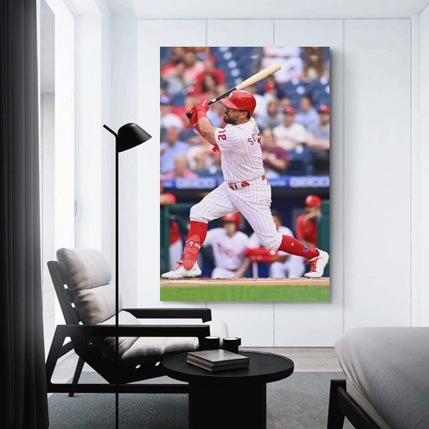 OKSEAS Kyle Schwarber Basebal Sports Star Art Poster Room Aesthetic Poster Print Art Wall Painting Canvas Posters Gifts Modern Bedroom Decor 12x18inch(30x45cm)