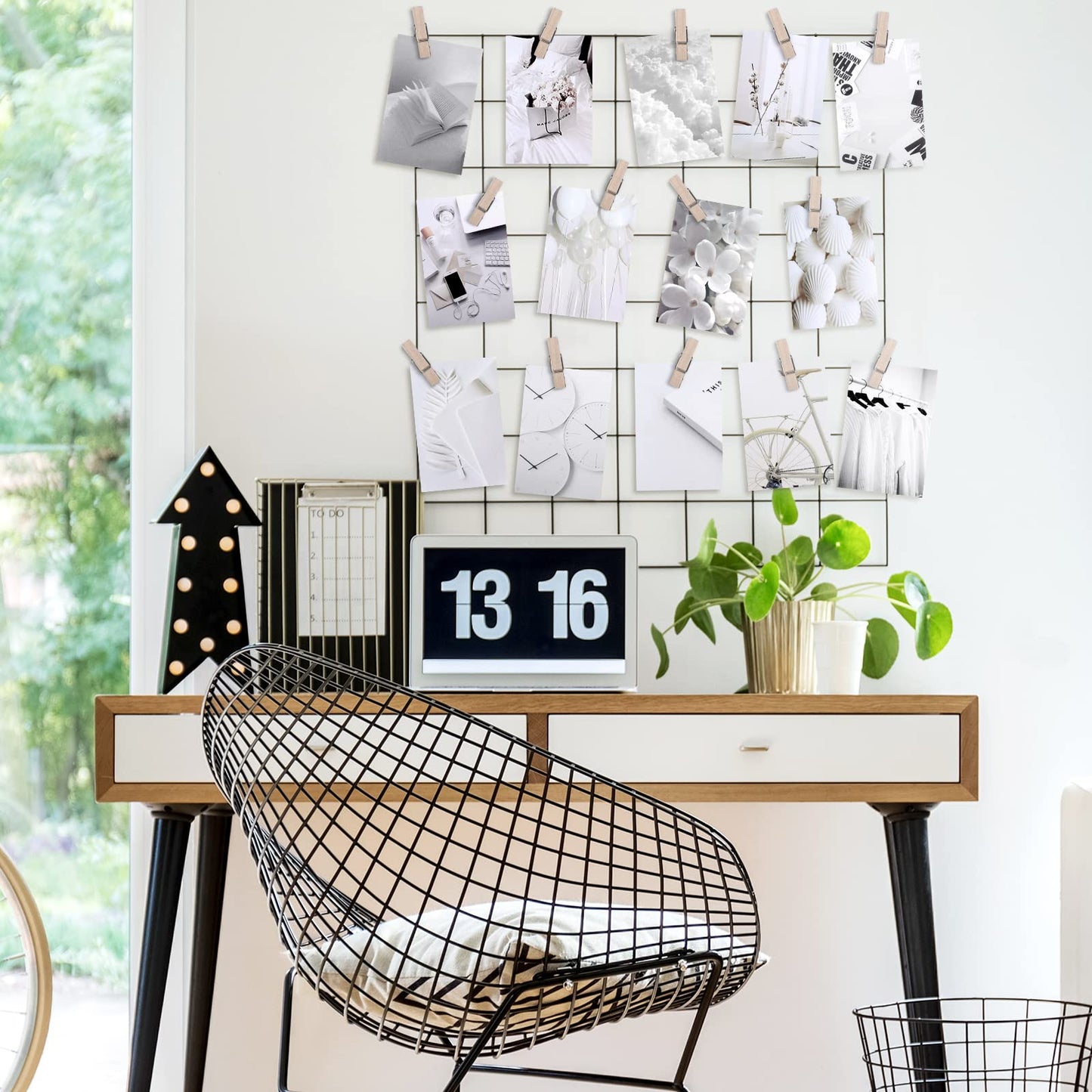 50 Pieces White Neutral Light Grey Aesthetic Wall Collage Kit Trendy Poster for Dorm Aesthetic Room Decor Peaceful White Room Decor Grey White Style Pictures Posters and Prints for Teens Boy Girl