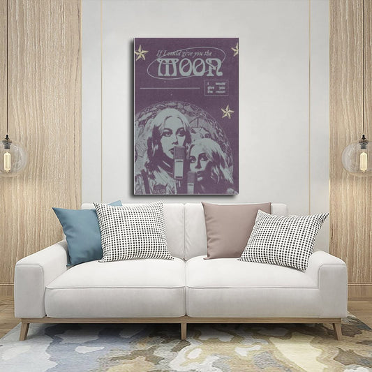 Phoebe Bridgers Moon Song Music 4 Canvas Poster Wall Art Decor Print Picture Paintings for Living Room Bedroom Decoration Unframe-style 12x18inch(30x45cm)