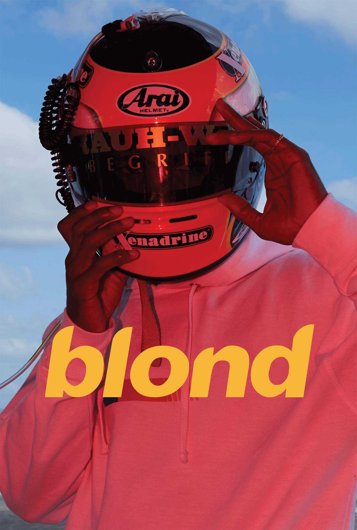 Inkvo Frank Ocean Poster Blond, Moto Blond Album Cover Music Poster, Channel, Blonde, Aesthetic Room Wall Decor, Not Framed, 11 by 17 inches, Premium Silk Art Print