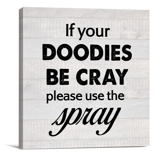 Country Bathroom Quote Canvas Prints Wall Art Decor Humor Bathroom Poster Painting Framed Artwork 8 x 8 Inch Home Restroom Shelf Wall Decoration Housewarming Gift