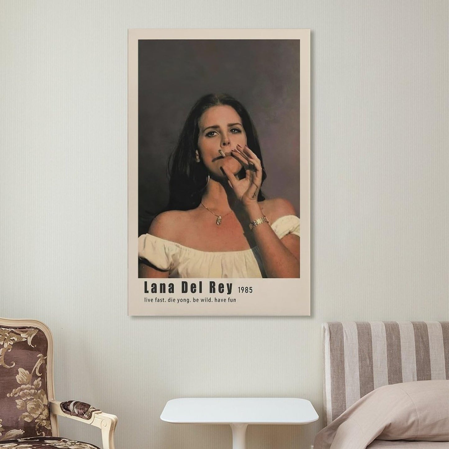 HAYNANCH Singer Lana Del Rey Poster Canvas Prints Wall Art Prints Painting Album Cover Poster Decoration Gift For Home Office Bedroom Decorations Unframed 12x18inch(30x45cm)