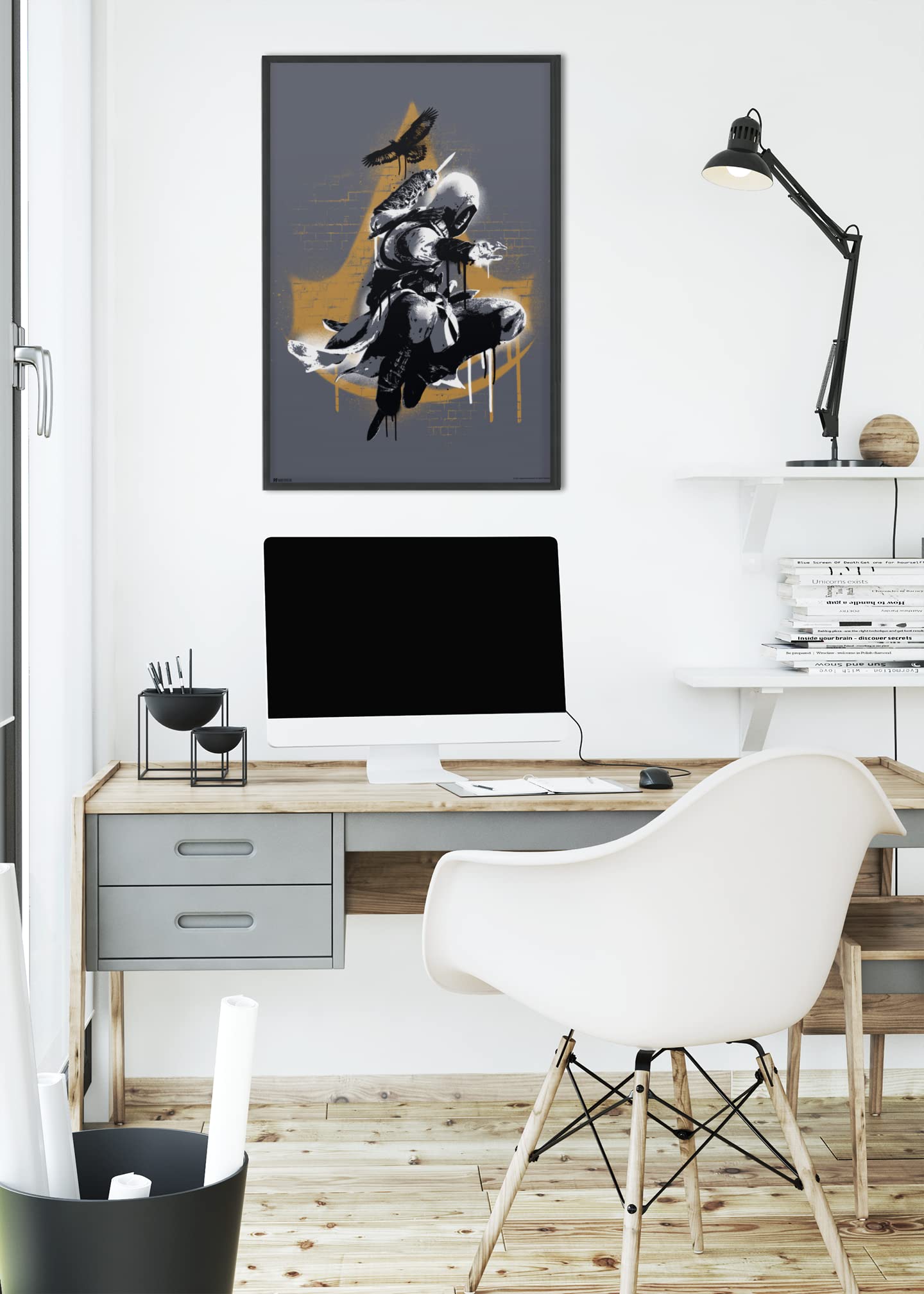 Assassins Creed Valhalla Wall Decor Hidden Blade Graffiti Jump Bedroom Poster Gaming Viking Decor Video Game Merchandise Collectors Assassin's Creed Gamer Art Cool Wall Decor Art Print Poster 12x18