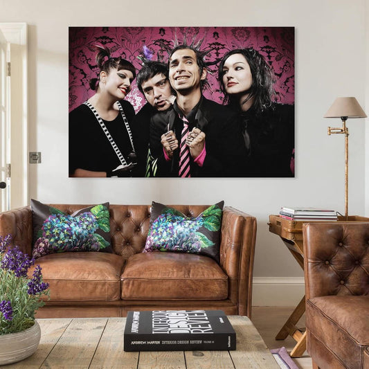 HOWhite Mindless Self Indulgence Poster Punk Band Canvas Art Poster And Wall Art Picture Print Modern Family Bedroom Decor Posters 12x18inch(30x45cm)