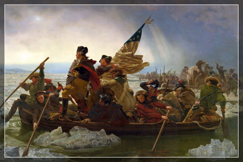 Emanuel Leutze Washington Crossing The Delaware River 1851 Oil On Painting Cool Wall Decor Art Print Poster 18x12