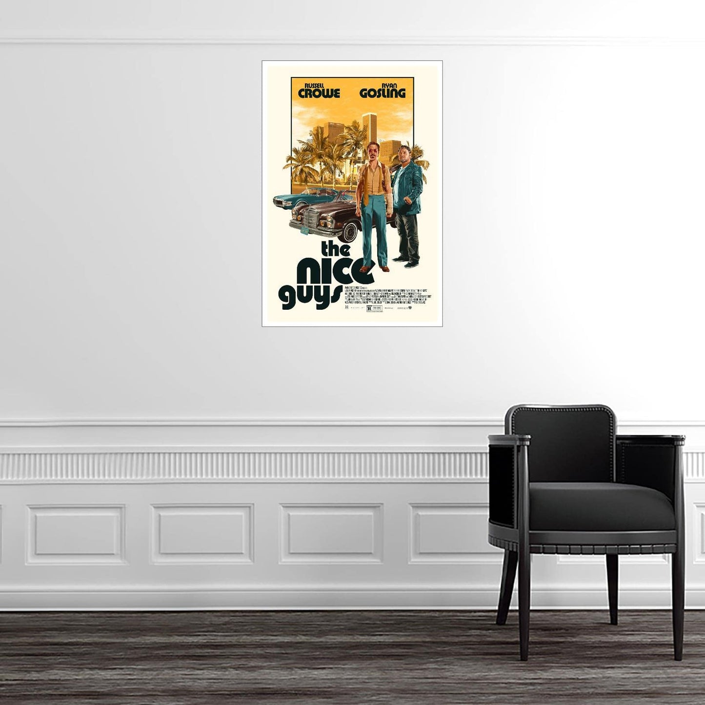 TOVAA The Nice Guys Comedy Action Movie Wall Art Canvas Prints Poster For Home Office Corridor Decorations Unframed 18"x12"