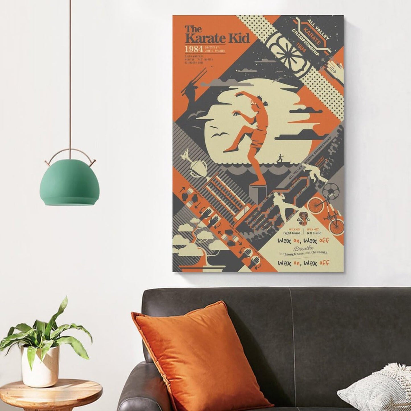 Movie Poster Karate Kid Art Print Canvas Poster Canvas Painting Posters And Prints Wall Art Pictures for Living Room Bedroom Decor 16x24inch(40x60cm) Unframe-style