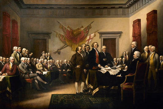 Signing of Independence America Poster Document Motivational Inspirational Classy Aesthetic Modern Graphic Picture Photograph United States US American Cool Wall Decor Art Print Poster 18x12